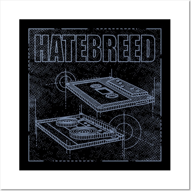 Hatebreed Technical Drawing Wall Art by Vector Empire